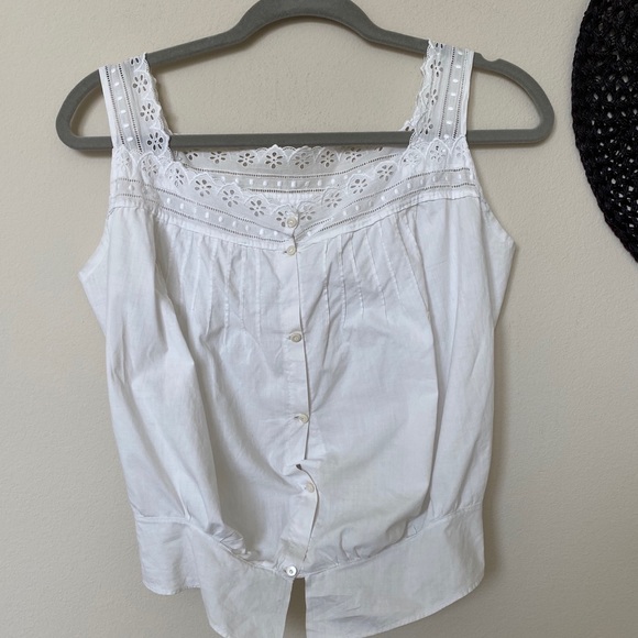 Vintage Tops - Vintage Edwardian Eyelet Lace Cami💐